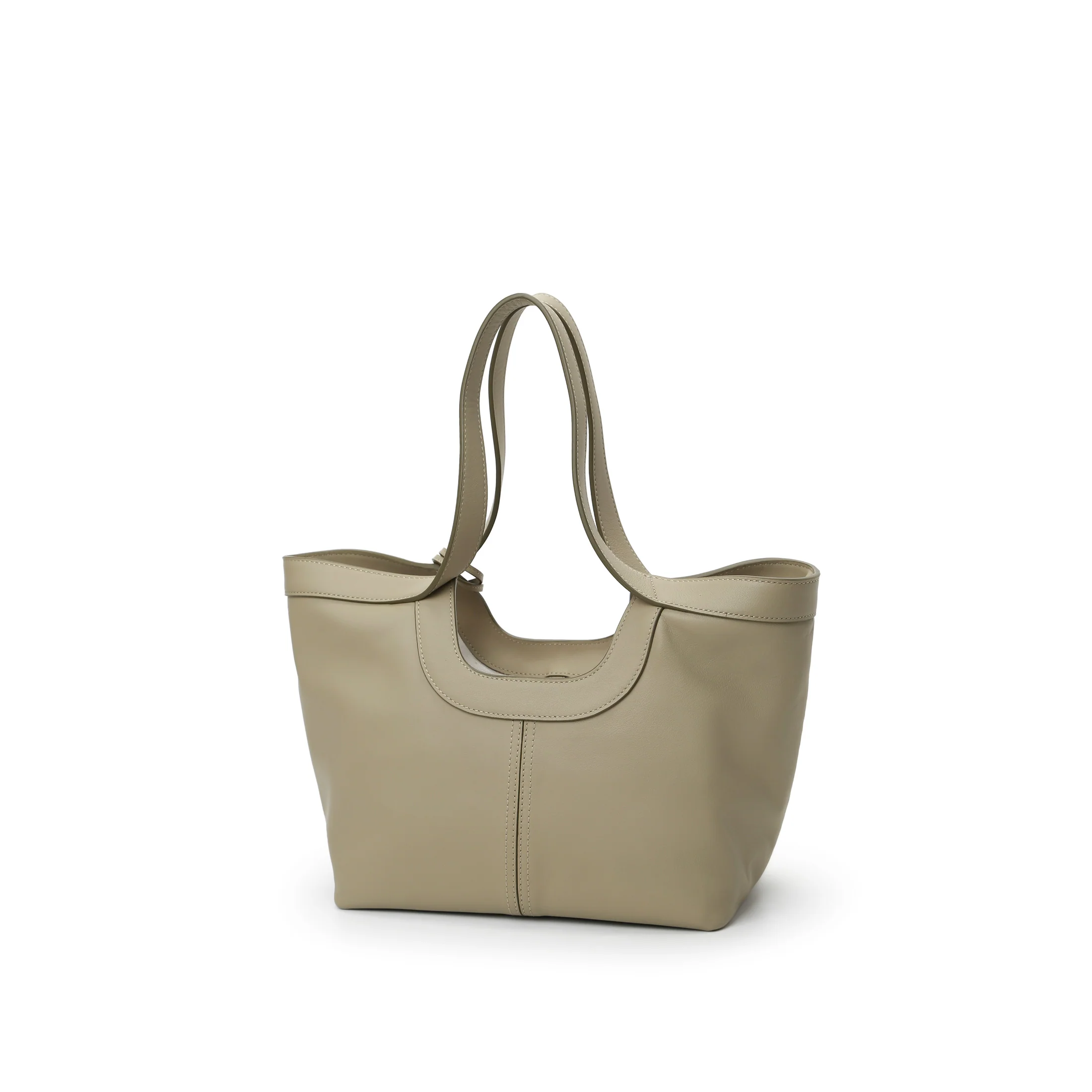 Scoop Top Basket Tote Bag - Image 6